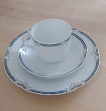 Kaiser Porzellan, Eremitage, 3tlg. Kaffeegedeck, Rokokoform Dubarry