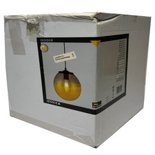 Brilliant Pendelleuchte Deckenlampe Jessica Schwarz Glas Kugel Ø24cm max 40W E27