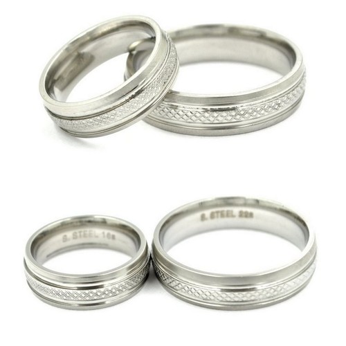 Muster edelstahl ring - muster,