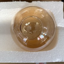 Lampenschirm Ersatz Glas Amber Gold Kugelglas Ø150mm Fassung 50mm Lampenglas