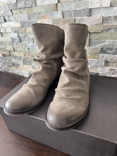 Stiefeletten aus veloursleder - aus,