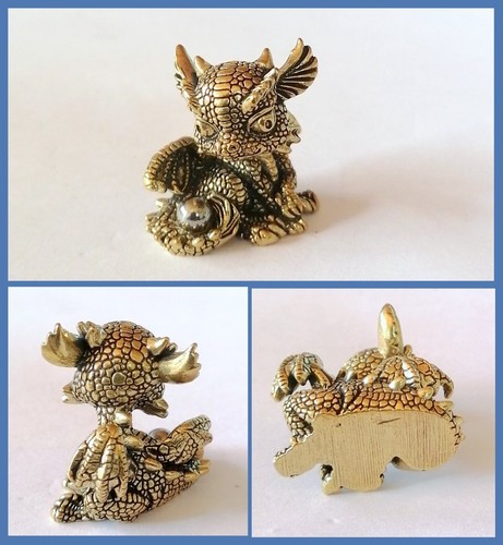 Messing figur drache - messing,