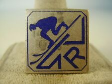 Antikes Abzeichen Ski Springer