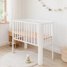 Beistellbett 90x40 cm Weiß