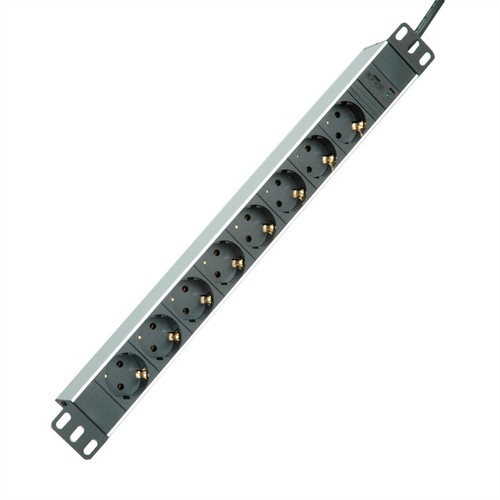Steckdosenleiste 8fach - 19"-, +