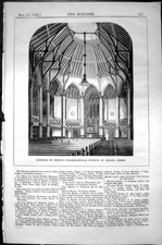 Alte Innen Französische Gemeinde Kirche St. Helier Jersey Architekt