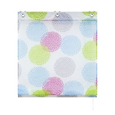 Raffrollo mit Ösen Kugeldruck Raffgardine Küche Gardine Voile Modern ohne Bohren