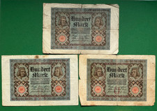 3 X 100 Mark HUNDERT 1920