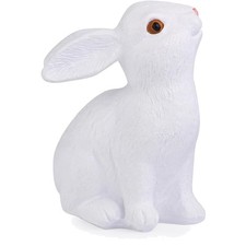 Osterhase Deko Kaninchen Figur Weiss Polyresin Ostern Frühling Geschenk
