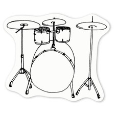 Aufkleber Sticker "Trommel
