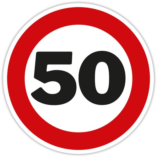 Blechschild geburtstag - 50.,
