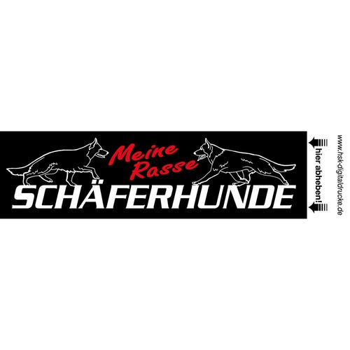 Aufkleber meine rasse - aufkleber,