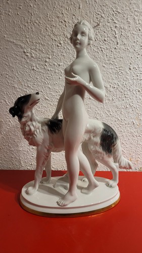 Art déco porzellanfigur - art,