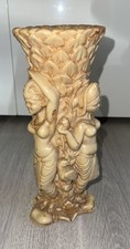 Figur/Vase H=23cm Elfenbeinoptik Gottheit Göttin Uma Parvati Durga Asien Indien