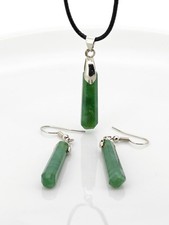 Schmuckset silber grüner - schmuckset,
