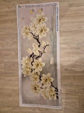 Kreuzstichbild mit weißen