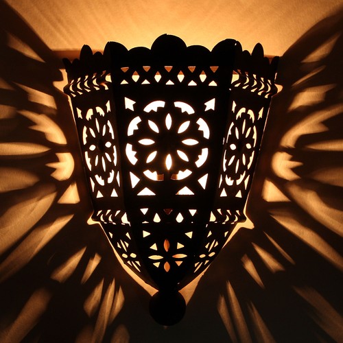 Orientalische eisen wandlampe - eisen,