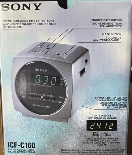 Sony icf c160 radiowecker - sony, icf-c160
