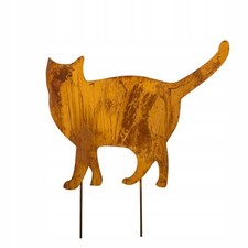 FETTE KATZE CORTEN METALL