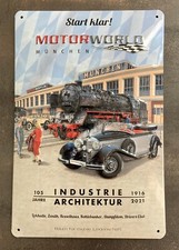 NEU Motorworld Emailleschild