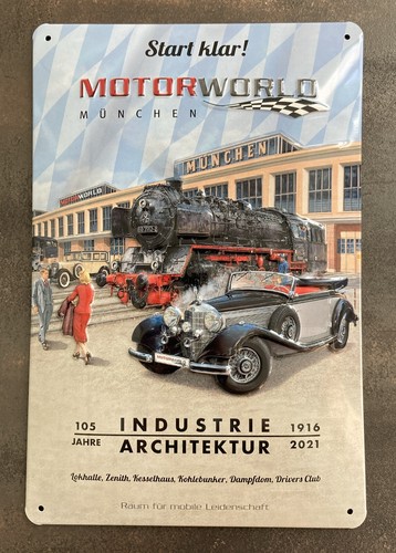 Neu motorworld emailleschild - neu,