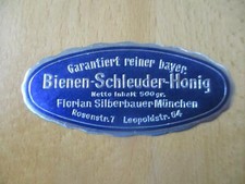(8221) Reklamemarke - Bienen-Schleuder-Honig Florian Silberbauer München