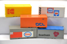 Seecontainer 20 Fuss Container 5x für Eisenbahn H0 1:87 Ladegut -Set A4