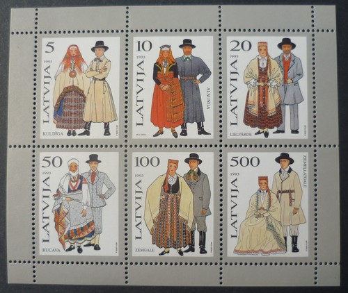 Lettland block postfrisch - 3, **
