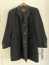 Yorn Schwarz  Mantel Gr.26/L Wolle Kaschmir Top Zustand