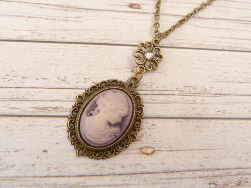 Halskette mit kamee vintage - im,
