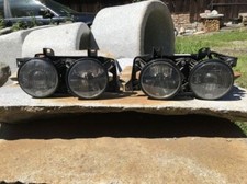 Scheinwerfer-Einheit links & rechts schwarz Hella für BMW E32 / E34