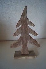 Dekoaufsteller - Tannenbaum - ca. 19,5 cm groß - Holz - gebraucht