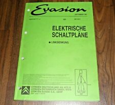 CITROEN EVASION 1997+ Elektrische Schaltpläne WERKSTATT HANDBUCH