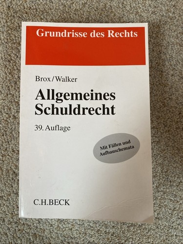 Allgemeines schuldrecht - allgemeines,