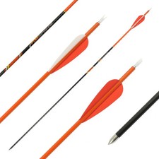 12 Stück Komplettpfeil PyroSPHERE Slim - Carbon - mit Vanes (25-45 lbs) 32 Zoll