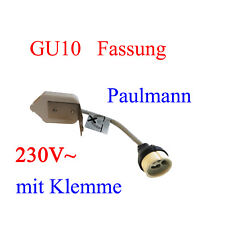 1 x GU10 Fassung für LED und Halogen Leuchtmittel Klemme für 230V Anschluss