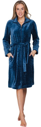 Damen bademantel fleece - bademantel,