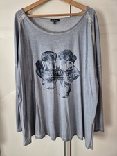 💕 Schöne  Ulla Popken Tunika,  Gr.50/52,  hellblau, locker fallend langärmlig