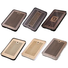 Tee-Tablett Wasserschale Hochwertiges Holz Speicherfunktionen Drainage