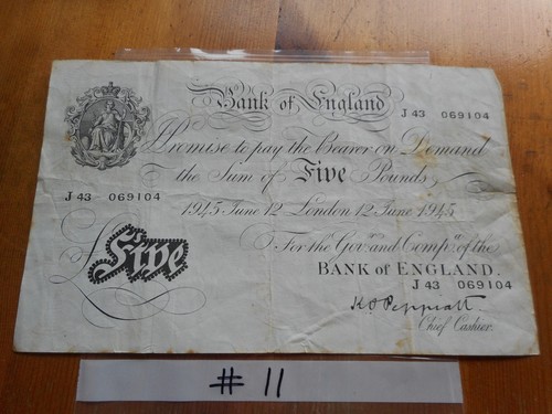 Bank england white - of, £5