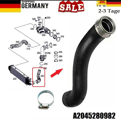 Ladeluftschlauch turboschlauch - ladeluftschlauch,