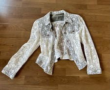 Damen Spitzenjacke Weiẞ mit