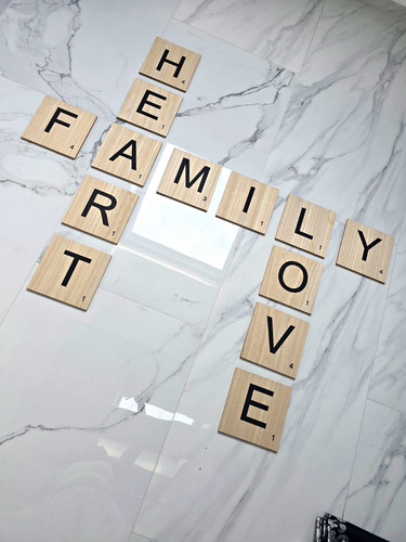 Family love heart wanddeko - love,
