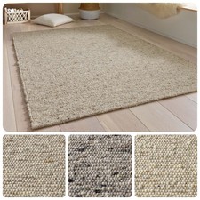 Hochwertig edel gewalkter Handwebteppich Lambrecht aus 100% Schurwolle LUXUS