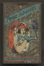 STOLLWERCK - KINDER  - PERLES INDIENNES - AUTOMATENDOSE - ALTE BLECHDOSE