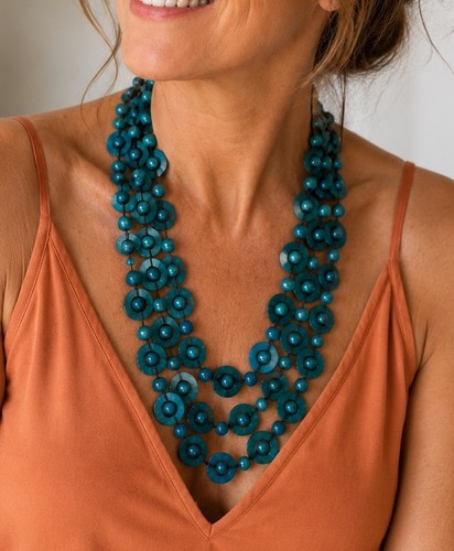 Boho statement kette - kette, damen