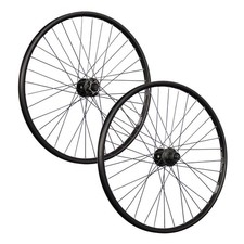 Laufrad 26 Zoll Satz Set Fahrrad geöst DT Swiss Shimano 6 Loch Disc M475 schwarz