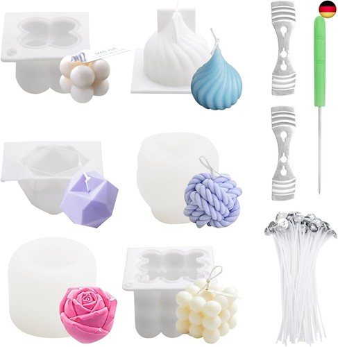Diy kerzenform silikon set - kerzenform,