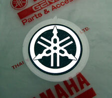 ORIGINAL Yamaha- 2,5cm-FOLIENAUFKLEBER-SCHWARZ/CHROM-Sticker-Aufkleber-LOGO-25mm