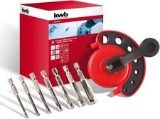 kwb 8-tlg. Diamant-Lochsägen Set Ø 4, 5, 6, 7, 8, 10 und 12 mm mit diamantbestre